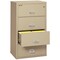 Fireking 25-3/16" W 4 Drawer Fire-Resistant Lateral File Cabinet, Parchment, Letter/Legal 4-3122-CPA - alternate 2
