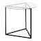Homeroots 22" Black And Clear Glass And Steel Round End Table 543840 - alternate 6