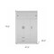 Homeroots 47" White Two Drawer Combo Dresser 478409 - alternate 5