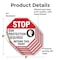 Signmission Stop Ear Protection Required Beyond, 6 inch X 6 inch, Vinyl Decal, 5PK OC-D-5PACK-6-178 - alternate 3