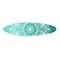 Homeroots 76" X 18" Blue and White Surfboard Floral Medallion Wood Wall Decor 370402 - alternate 3