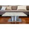 Homeroots 51" White And Silver Genuine Marble And Stainless Steel Pedestal Coffee Table 554309 - alternate 5