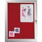 M&T Displays Enclosed Lockable Blue Felt Bulletin Showboard, 4x8.5x11 Inch Silver Aluminum 19.49x26.18 USBN1104A4X2000 - alternate 6