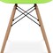 Homeroots Green And Natural Heavy Duty Plastic And Solid Wood Dining Arm Chair 520281 - alternate 8
