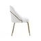 Manhattan Comfort Gracie Dining Chair in White and Gold - Set of 2 2-DC100-GWH - alternate 6