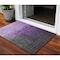 Homeroots 3' X 5' Purple And Dark Gray Ombre Washable Indoor Outdoor Area Rug 602893 - alternate 1