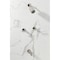Kingston Brass Double-Handle Tub and Shower Faucet, Polished Nickel KBX8146KPS - alternate 3