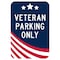 Sign Solutions Usa Parking Sign, 12 in W, Aluminum Sign, White DCS12DWT1218CUS00208 - alternate 1