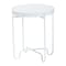 Baxton Studio Laverne Metal Accent Table, White 259-14293-ZORO - alternate 1