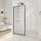 Anzzi Welle 74x34in Framed Fixed Shower Screen Door, Matte Black with 5/16in 8mm Tempered Fluted Glass SD-AZ22-01MB-FL - alternate 7