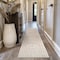 World Rug Gallery Abstract Arch Shag Runner Rug 2 ft 3 in x 12 ft Beige WR121BEIGE2X12 - alternate 1