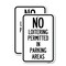 Signmission No Loitering Permitted in Parking Areas, 18'' X 24'' 2 Signs, Heavy Gauge Aluminum, 2PK A-1824-2PACK-23842 - alternate 1