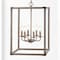 Jonathan Y Magnolia 16.2" 6-Light Adjustable Iron Rustic Farmhouse LED Pendant, Brown JYL7476A - alternate 7