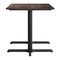 Flash Furniture 48" x 30" Tabletop, Seamless Surface Technology, Dark Brown, 22" x 30" Black Table Height X-Bases ST-REC3048-WBR-T2230-GG - alternate 7