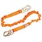 Malta Dynamics 4.5ft - 6ft SINGLE LEG STRETCH INTERNAL SHOCK ABSORBING LANYARD W/ 2 STEEL SNAP HOOKS C5104 - alternate 1