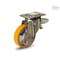 Elesa 451756 Medium-heavy duty castors Mould-on polyurethane coating plate bracket, brake 451756 - alternate 1