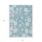 Homeroots 10' X 14' Sky Blue And Ivory Floral Washable Indoor Outdoor Area Rug 599927 - alternate 7