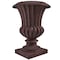 Leisuremod Urn Planter Handcrafted Fiberstone & MGO Clay - Weatherproof Indoor/Outdoor Pot LP28BR - alternate 1
