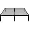 Simple Deluxe King Size Bed Frame, 14 Inch Platform Bed No Box Spring Needed, Sturdy Metal Bed Frame King Size, S 3A88FNBFRAKING14BLK - alternate 1