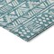 Homeroots 10' X 14' Teal Blue And Ivory Southwestern Washable Indoor Outdoor Area Rug 594195 - alternate 6