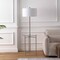 Jonathan Y Chuck 59" Modern Minimalist Metal and Tempered Glass LED 2-in-1 Space-Saving Tray Table and Floor La JYL3059B - alternate 6