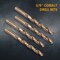 Powertec 3/8" Cobalt Drill Bits, 8 Pack, 5" Length, M35 HSS Jobber Length Twist Bits with 135 Deg Tip, 8PK QDB2011-P2 - alternate 6