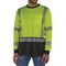 Ergodyne Hi-Vis Shirt, L, Lime, Long Sleeve 22294 - alternate 1