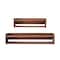 Homeroots Set Of Two Brown Wood Wall Mounted Floating Shelves 634535 - alternate 6