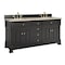 James Martin Vanities Brookfield 72" Double Vanity, Black Onyx, w/ 3 CM Tajnar Eclos Top 547-V72-BKO-3TJR - alternate 5