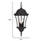 Homeroots Three Light Matte Black Carousel Lantern Hanging Light 397995 - alternate 3