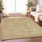 Homeroots 8' X 10' Salmon Fern Green And Beige Floral Medallion Washable Indoor Outdoor Area Rug 616631 - alternate 6