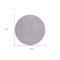 Homeroots 8' Purple And Ivory Round Geometric Washable Indoor Outdoor Area Rug 595591 - alternate 7