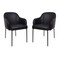 Manhattan Comfort Loft Metal Vegan Leather Armchair in Black - Set of 2 DC1535-2 - alternate 7