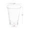 Smarty Had A Party 8 oz. Clear Square Plastic Cups (336 Cups), 336PK 6953-CASE - alternate 7