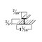 Brunner Aluminum Divider Reveal Trim, 7/16" Reveal, Fits 3/8", 6063-T5 4 Foot Satin Anodized  G855 S4 - alternate 2