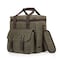 Picnic Time Family Of Brands Weekender 6 Bottle Insulated Wine Bag, Khaki Green with Brown Accents 663-06-140-000-0 - alternate 6