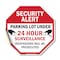Signmission Security Alert Parking Lot Under 24, 10 Inch X 10 Inch, Vinyl Decal OC-D-10-116 - alternate 1