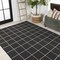Jonathan Y Grid Modern Squares Dark Gray/Cream 3 ft. x 5 ft. Indoor/Outdoor Area Rug SMB200B-3 - alternate 6