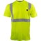 Ironwear Class 2 Hi Vis Flame Retardant Short Sleeve Safety Shirt, Lime, Medium 1805FR-L-MD - alternate 1