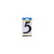 Hillman House Address Number 5, Nail-On, Black Plastic, 4 In. 839760 - alternate 1