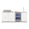 Koolmore 90 in. Outdoor Kitchen Suite with White Stone Counter, Sides and  Doors, 4-Burner Low-Profile Grill KM-OKI-5595 - alternate 1
