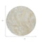 Homeroots 8' Beige And Silver Round Abstract Washable Indoor Outdoor Area Rug 618354 - alternate 8
