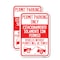 Signmission Permit Parking Only - Estacionamiento Solamente Con Per, 18'' X 24'', Heavy Gauge Aluminum, 2PK A-1824-2PACK-23314 - alternate 1