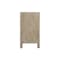 Homeroots 30" Natural Solid Wood Distressed Carved Floral Three Drawer Nightstand 569586 - alternate 4
