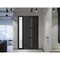 Vdomdoors Front Exterior Prehung Metal-Plastic Door Frosted Glass / MANUX 8112 Matte Black / Office Commercia MANUX8112EXD-BLK-W32+16xH80-RH-I - alternate 3