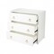 Homeroots 34" White Manufactured Wood Three Drawer Dresser 389816 - alternate 3