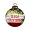 Homeroots Holly Seas And Greetings Hand Painted Mouth Blown Glass Ornament 477545 - alternate 1