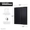 Anzzi Madam Series 60'' by 76'' Frameless Sliding Shower Door in Matte Black W/Tinted Glass SD-AZ13-02MB-T - alternate 7