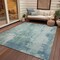 Homeroots 10' X 14' Turquoise And Ivory Abstract Washable Indoor Outdoor Area Rug 616207 - alternate 5