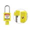 Brady Keyed Alike Padlock Unique Set Nylon Ylw 1.5 in Steel Shackle Keycode 2 SDPL-YLW-38ST-002 - alternate 1